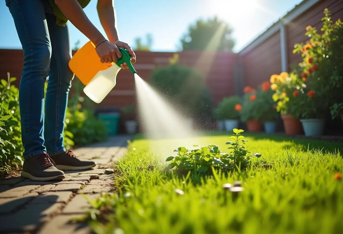 Onkruid bestrijden met vloeibaar afwasmiddel